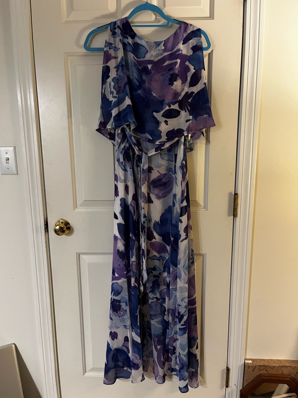Jessica Howard Watercolor Hi-Lo Maxi Dress NWT Petite